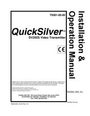 TeleSite QuickSilver DV202S Installation & Operation Manual