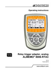 Ahlborn ALMEMO 8006-RTA3 Operating Instructions Manual