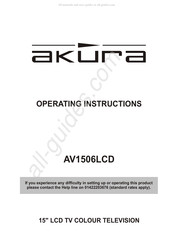 Akura AV1506LCD Operating Instructions Manual