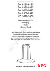 AEG DK 5690-3360 Operating And Installation Instructions