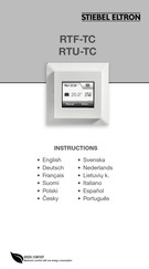 Stiebel Eltron RTF-TC Instructions Manual