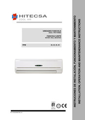 Hitecsa FPW 20 Installation, Operation And Maintenenance Instructions
