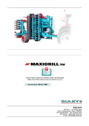 Sulky MAXIDRILL TRW Manual