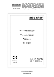 EFBE-SCHOTT BSS 450 Assembly