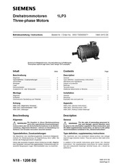 Siemens 1LP3 Instructions Manual