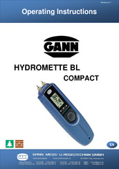 Gann HYDROMETTE BL COMPACT Operating Instructions Manual