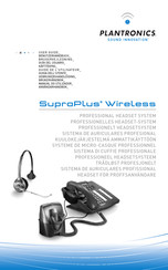 Plantronics SuproPlus Headset System User Manual