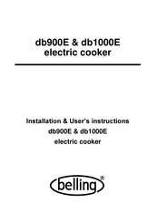 Belling platinum db90A Installation & User's Instructions