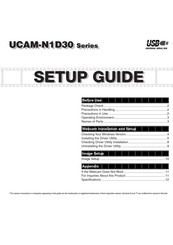 Elecom UCAM-N1D30 Series Setup Manual