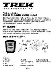 Trek Sensor 2.0 Owner's Manual