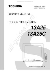 Toshiba 13A25C Service Manual