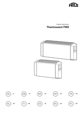 Frico Thermowarm TWSC310 Original Instructions Manual