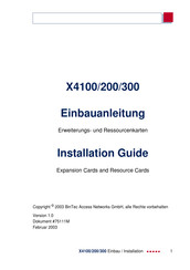 BinTec X4200 Installation Manual