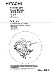 Hitachi C 6 Handling Instructions Manual