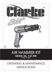 clarke CAT29B Operating & Maintenance Instructions