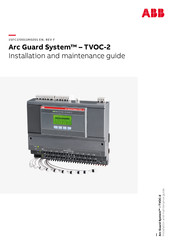 ABB Arc Guard System TVOC-2 Installation And Maintenance Manual