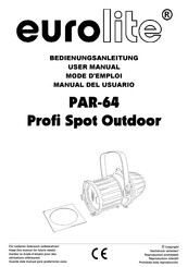 EuroLite PAR-64 Profi Spot User Manual