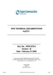Safran Sagem Communication myC2-3 Site Technical Documentation