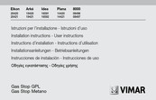 Vimar Idea Gas Stop Metano 16592 Installation Instructions User Instructions