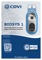 CDVI BIOSYS 1 Manual