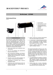 3B SCIENTIFIC PHYSICS U21840 Manual