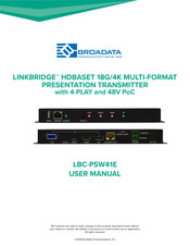 Broadata Communications LINKBRIDGE LBC-PSW41E User Manual
