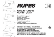 Rupes GL51N Operating And Maintenance Instructions Manual