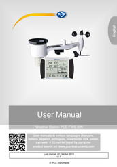 PCE Instruments PCE-FWS 20N User Manual