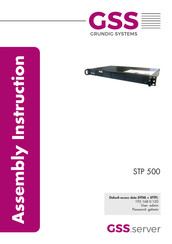 GSS STP 500 Assembly Instruction Manual
