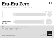 Nice Era-Era Zero EM Instructions And Warnings For Installation And Use