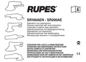 Rupes SR100AEN Operating And Maintenance Instructions Manual