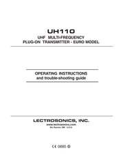 Lectrosonics UH110 Operating Instructions And Troubleshooting Manual