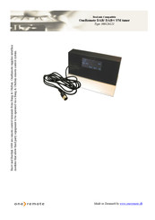 OneRemote 300126121 Manual