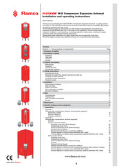 flamco Flexcon M-K Series Installation And Operating Instructions Manual