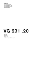 Gaggenau VG 231.20 Instruction Manual
