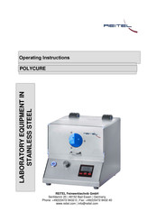 REITEL POLYCURE Operating Instructions Manual
