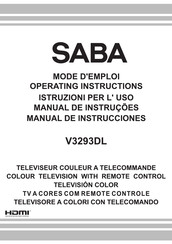 Saba V3293DL Operating Instructions Manual