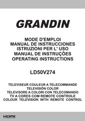 Grandin LD50V274 Operating Instructions Manual