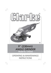 Clarke CAG232 Operating & Maintenance Instructions
