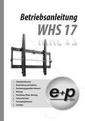 e+p WHS 17 Instruction Manual