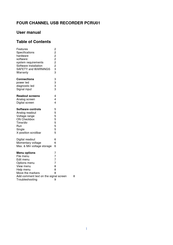 Velleman PCRU01 User Manual