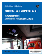 Motorola MTM800 FuG ET Feature User Manual