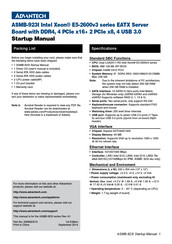 Advantech ASMB-923I Startup Manual
