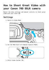Canon 70D How-To Manual