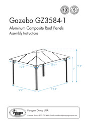 Paragon GZ3584-1 Assembly Instructions Manual