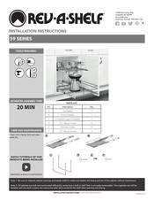 Rev-A-Shelf 59 Series Installation Instructions Manual