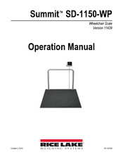 Rice Lake Summit SD-1150-WP Operation Manual