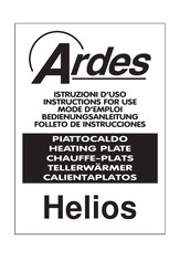 Helios Ardes Instructions For Use Manual