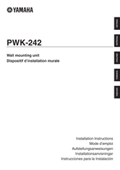 Yamaha PWK-242 Installation Instructions Manual