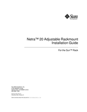 Sun Microsystems Netra 20 Installation Manual